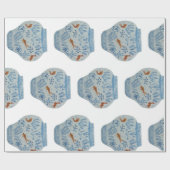 Hand Painted Blue and White Ginger Jar Geschenkpapier (Flach)