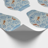 Hand Painted Blue and White Ginger Jar Geschenkpapier (Ecke)