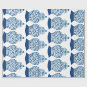 Hand Painted Blue and White Ginger Jar Geschenkpapier (Flach)