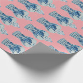 Hand Painted Blue and White Ginger Jar Geschenkpapier (Ecke)