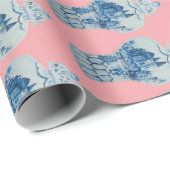 Hand Painted Blue and White Ginger Jar Geschenkpapier (Rolleneckpunkt)