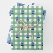 Hand Painted Blue and White Ginger Jar Geschenkpapier Set (Beispiel)