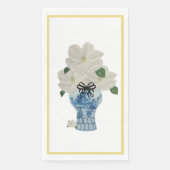 Hand Painted Blue and White Ginger Jar Serviette (Vorderseite)