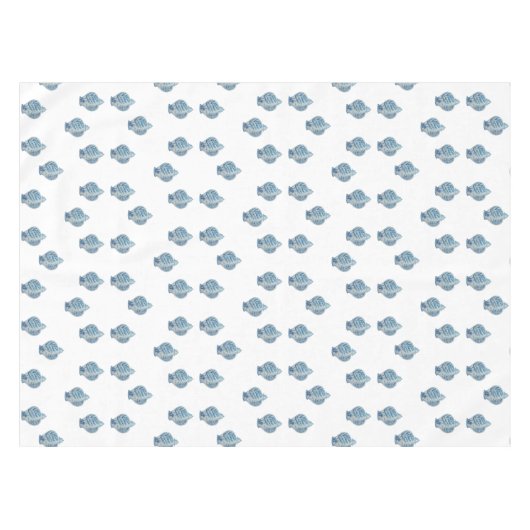 Hand Painted Blue and White Ginger Jar Tischdecke (Vorderseite (Horizontal))