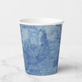 Hand Painted Blue White Willow Ginger Jar Jars Pappbecher (Rückseite)