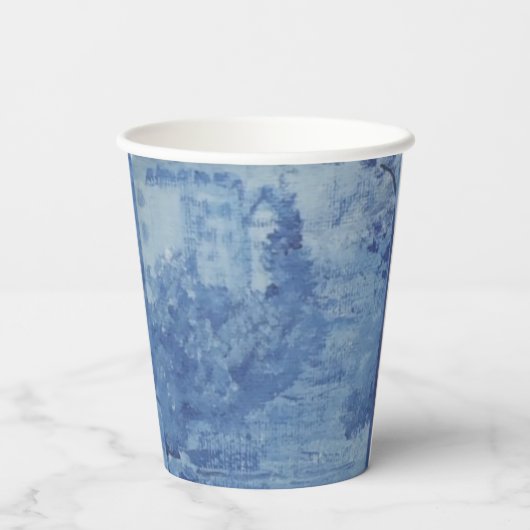 Hand Painted Blue White Willow Ginger Jar Jars Pappbecher (Rückseite)