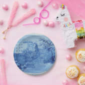 Hand Painted Blue Willow Ginger Jars Toile Pappteller (Party)