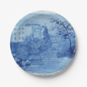 Hand Painted Blue Willow Ginger Jars Toile Pappteller (Vorderseite)