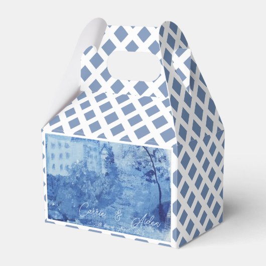 Hand Painted Blue Willow Ginger Jars Wedding Favo Geschenkschachtel (Vorderseite)