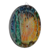 Hand Painted Colorful Tree of Life Dartscheibe (Vorderseite Links)