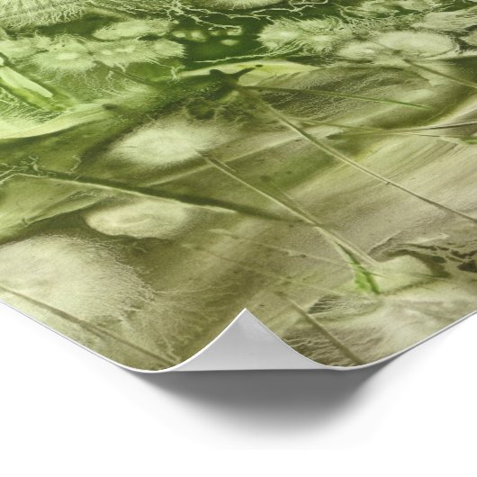 Hand Painted Dandelion Field and Blue Sky Poster (Ecke)