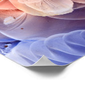 Hand Painted Fantasy Floral Art Glowing Abstract Poster (Ecke)