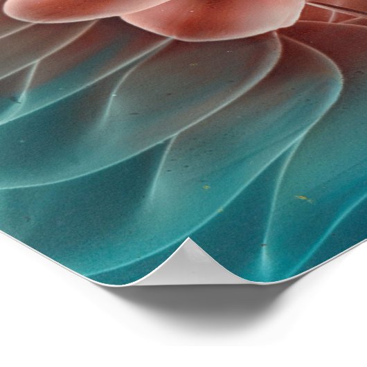 Hand Painted Floral Fantasy Art Poster (Ecke)