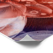 Hand Painted Gouache Floral Abstract Poster (Ecke)