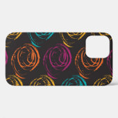 Hand painted grange texture. Ink geometric element Case-Mate iPhone Hülle (Rückseite (Horizontal))