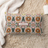 Hand Painted Kaleidoscope Botanical Lendenkissen (Decke)