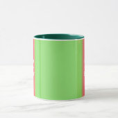 Hand Painted Merry and Bright Green and Red Tasse (Zentrum)