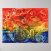 Hand Painted Multicolor Abstract Painting Poster (Vorne)