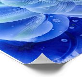 Hand Painted Pastel Floral Abstract in Gouache Poster (Ecke)