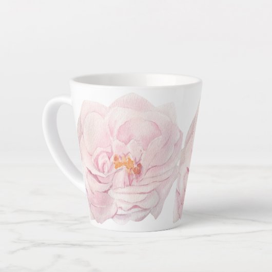 Hand Painted Peony Milchtasse (Linke Ecke)