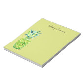 Hand-Painted Pineapple Green Grocery List       Notizblock (Rotiert)