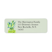 Hand-Painted Pineapple Sage Green Return Address  (Vorne)