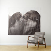 Hand Painted Realistic Wildlife Artwork Wandteppich (Beispiel (Horizontal))