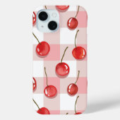 Hand-Painted Red Cherries Seamless Pattern Case-Mate iPhone Hülle (Rückseite)