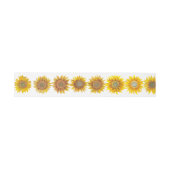 Hand Painted Sunflower Invitation Belly Band (Flach)