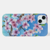 Hand Painted Trendy Watercolour Cherry Blossoms iPhone Hülle (Rückseite (Horizontal))
