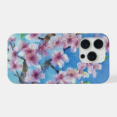 Hand Painted Trendy Watercolour Cherry Blossoms iPhone Hülle (Rückseite (Horizontal))