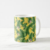 Hand-Painted Tropical Watercolor Leaf & Fruit Kaffeetasse (VorderseiteRechts)