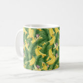 Hand-Painted Tropical Watercolor Leaf & Fruit Kaffeetasse (Vorderseite Links)