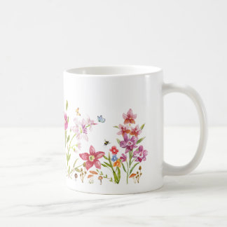 Hand Painted Watercolor Botanical Art Kaffeetasse