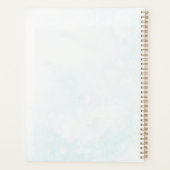 Hand Painted Watercolor Botanical Art Personalized Planer (Rückseite)