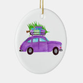 Hand painted watercolor Christmas Keramik Ornament (Rechts)