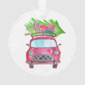 Hand painted watercolor Christmas Ornament (Rückseite)