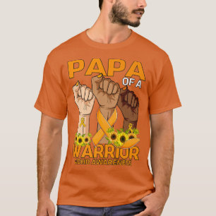 Hand Papa eines Kriegers ADHS Awareness Sonnenblum T-Shirt