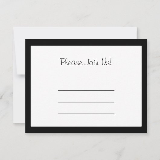 Hand Peace Sign - Red White & Blue Einladung (Rückseite)