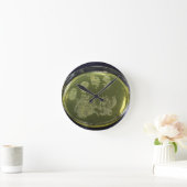 Hand Petri Dish Bacteria Runde Wanduhr (Zuhause)