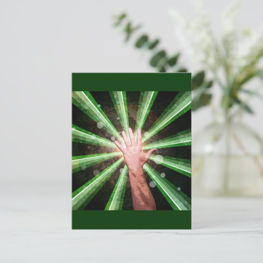 Hand Postkarte (Stehend Vorderseite)