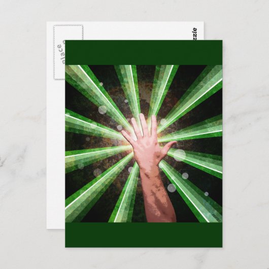 Hand Postkarte (Vorne/Hinten)