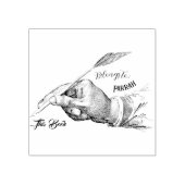 Hand Quill Writing | Ownership Ink Briefmarke Gummistempel (Prägung)