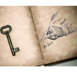 Hand Quill Writing | Ownership Ink Briefmarke Gummistempel