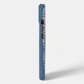 Hand-quilted stitched phone case (Rückseite / Links)