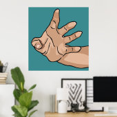 Hand Reaching Poster (Heimbüro)