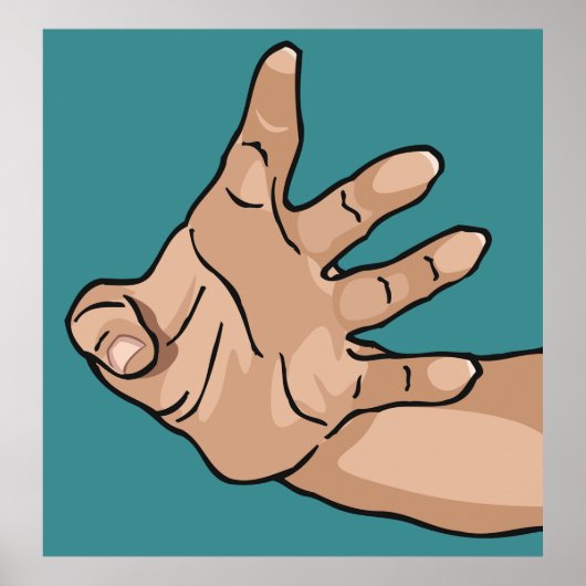 Hand Reaching Poster (Vorne)