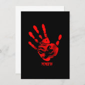 Hand Red MMIW Einladung (Vorne/Hinten)