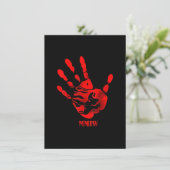Hand Red MMIW Einladung (Stehend Vorderseite)