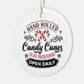 Hand Rolled Candy Cane | Bauernhof Keramik Ornament (Links)